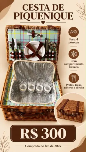 Cesta de piquenique 
