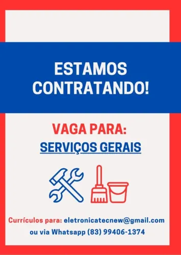 Vaga de Emprego - Serviços Gerais
