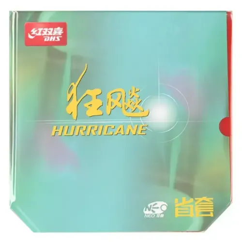 Borracha DHS Hurricane 3 neo provincial Preta (tênis de mesa)