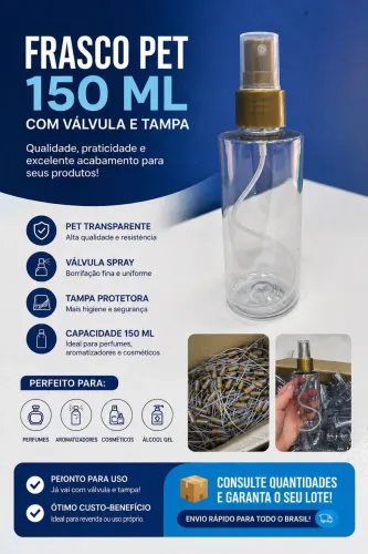 Lote Frasco Pet 150ml