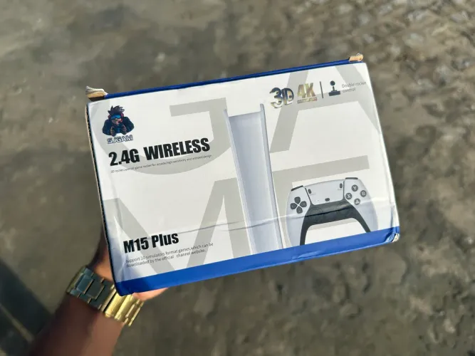 Game Stick M15 Pro 4k 64gb Hdmi Com 2 Controles Se Fio +20mil Jogos