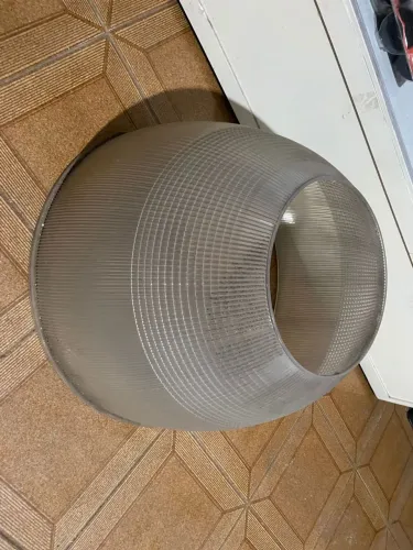 Lustre cúpula para galões acrílico 