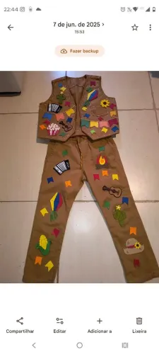 Conjunto infantil festa junina