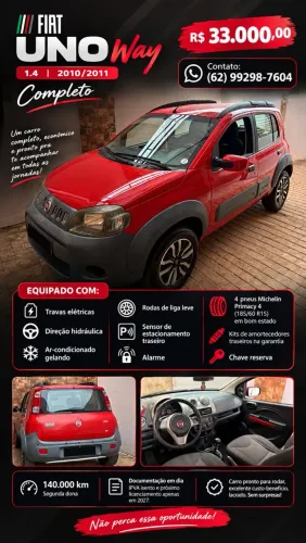 Fiat Uno WAY 1.4 EVO Fire Flex 8V 5P 2011