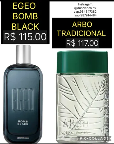 PROMOÇÃO MASCULINO DA BOTICÁRIO = R$ 115.00