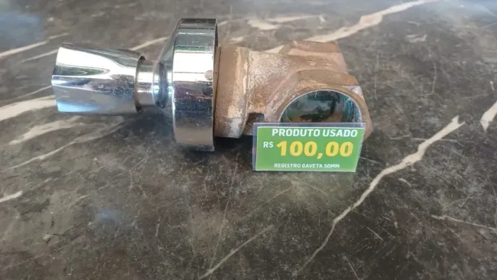 Registro de Gaveta 1.1/2" (50 mm) com acabamento - Usado