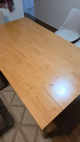Mesa de Jantar Madeira Maciça 6 Lugares - 160x90 cm