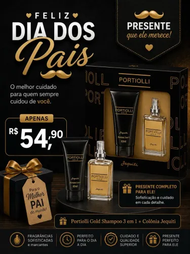 Kit Jequiti Celso Portiolli shampoo + colônia 