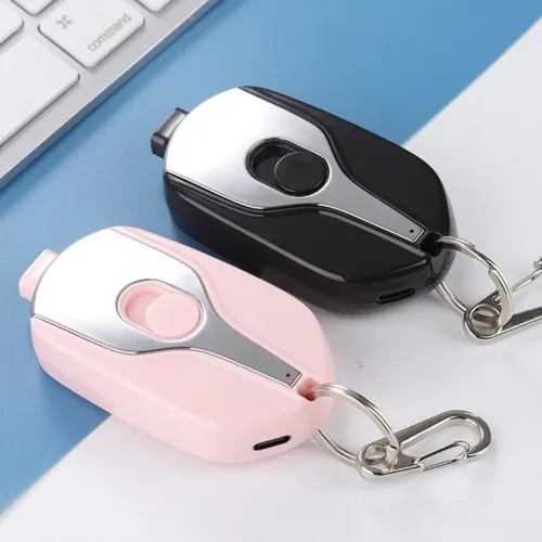 Carregador portátil para chaveiro 1500mah tipo c lithning