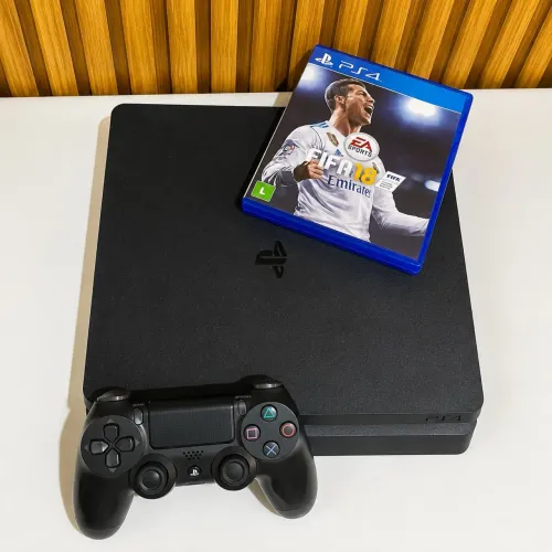 Ps4 Slim + FIFA 18 + Controle