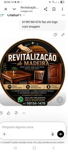revitalização de todos os tipos de madeiras