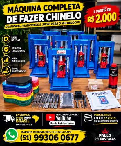 Máquina de fazer Chinelo abra já seu próprio negócio