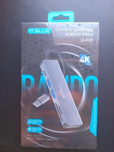 Adaptador USB-C multifuncional para HDMI, TF, USB 3.0 , TD / SUPER PROMOÇÃO