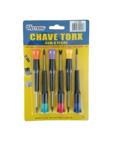 Chave Torx com 6 peças Western