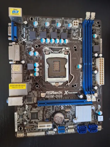 Placa Mãe ASRock H61M-DGS LGA 1155 DDR3