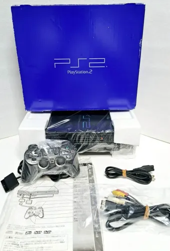 Playstation 2 Fat Completo (serial Batendo 2551643) + Jogo