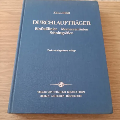 Lote Livros: Engenharia Civil e Estática Alemão: Zellerer Durchlaufträger + Statik + Freig