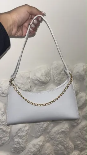Bolsa de ombro/lado | cores: branca, caramelo | fecho de ziper | Novas!