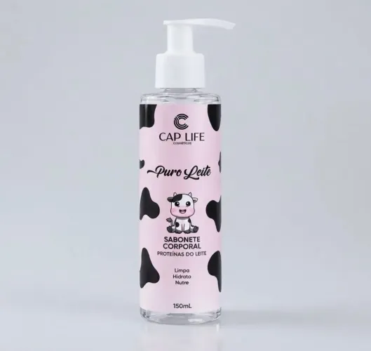 Sabonete Corporal Puro Leite Cap Life 150ml - Novo