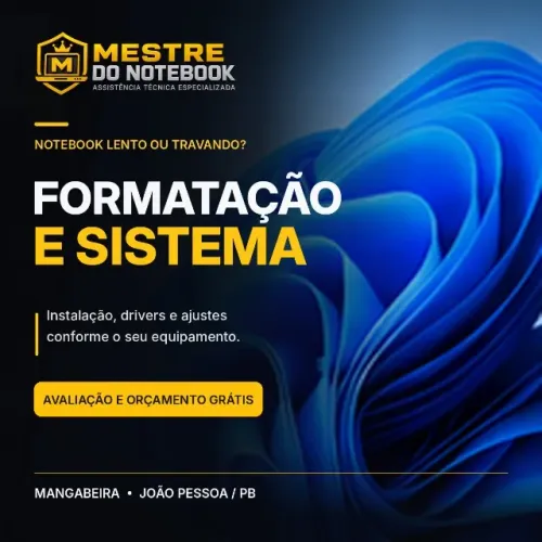 Formatação e instalação do Windows em notebook | João Pessoa