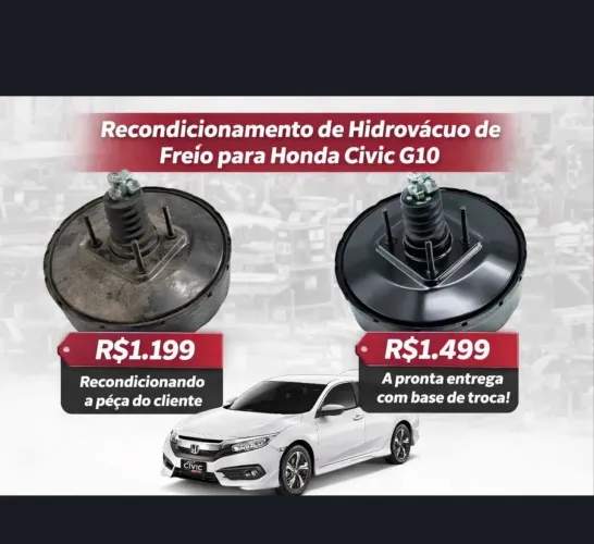 HIDROVACUO HONDA CIVIC G10 2017 2018 2019
