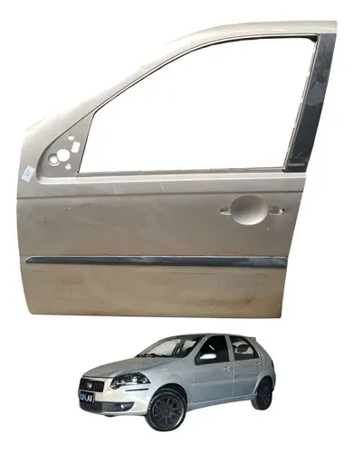 Porta Dianteira Esquerda Fiat Palio Elx 1.4 2008 A 2014 Dianteira Esquerda Cinza