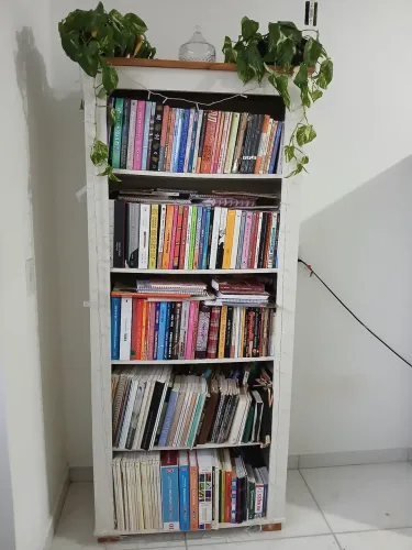Estante de livros, é da Madeira Madeira, 5 meses de uso, não acompanha os livros.