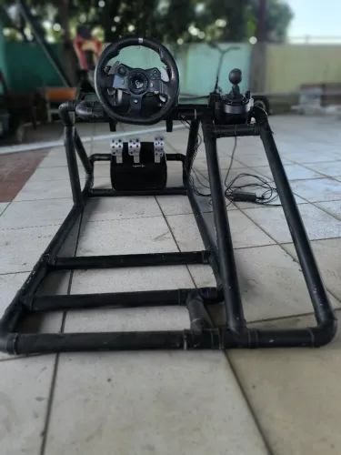 Volante g920 + cockpit caseiro 