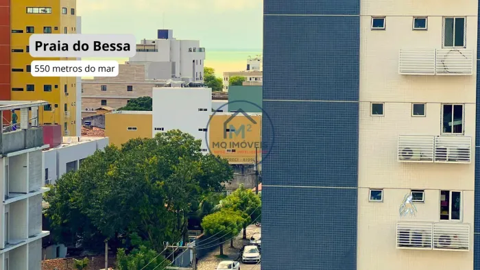 Apartamento para locação no Bessa com 2 quartos, suíte e varanda gourmet