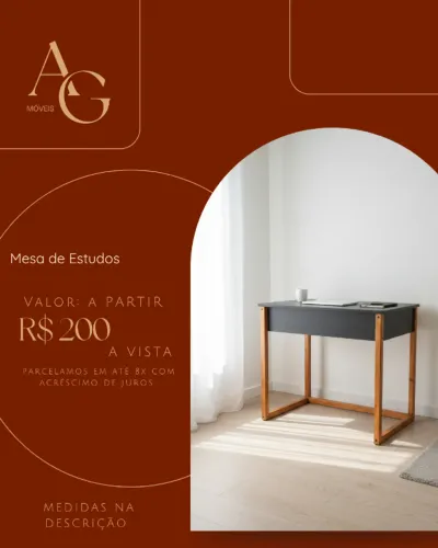 Mesa de estudos em Pinus