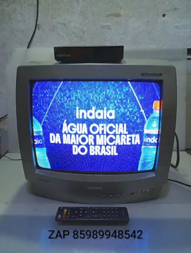 TV de Tubo 14" Conversor Digital Esse é o Menor Valor