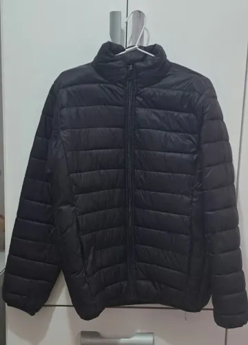 Jaqueta Puffer Acolchoada Preta