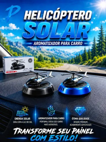 Helicóptero Aromatizador solar para carro
