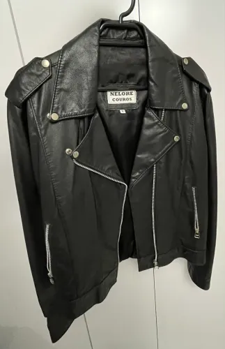 jaqueta couro legítimo
