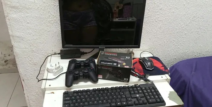 completo com jogos e 2 controle