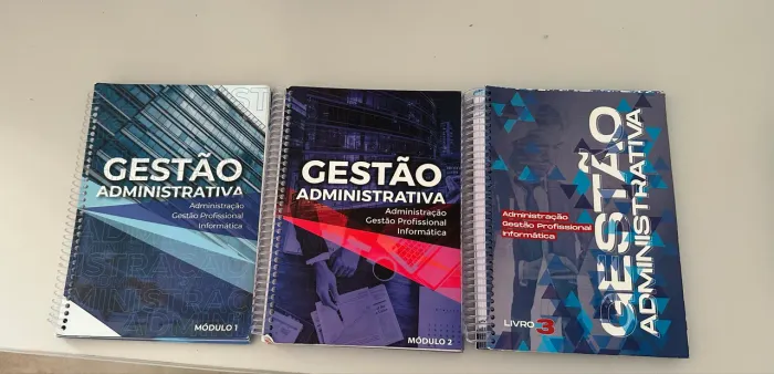 Livros gestão administrativa módulo 1, 2 e 3
