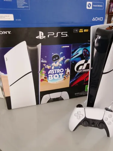 Playstation 5 slim 1tera caixa e nota fiscal