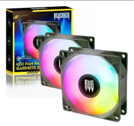 Fan Led rgb revenger G-vr337 para Gabinete