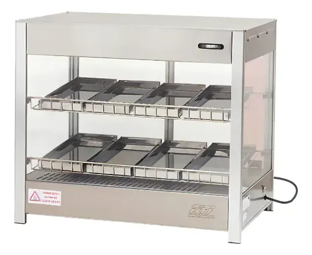 Estufa vapor 8 bandejas vidro curvo Titã