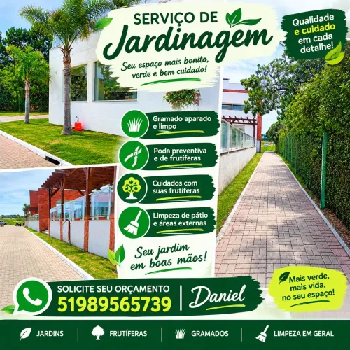 Serviço de jardinagem,limpeza de patio, gramado aparado e poda