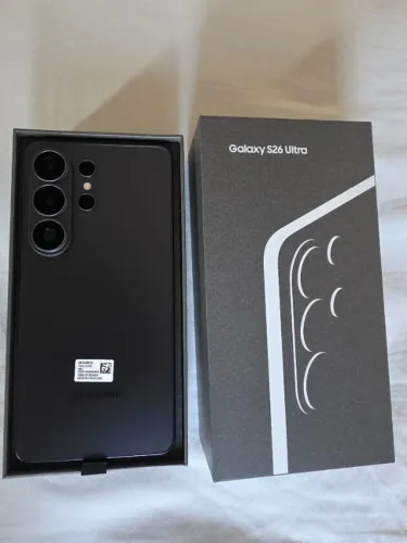 Samsung S26 ultra 512gb na cor preto, COM NF e garantia 12 meses.