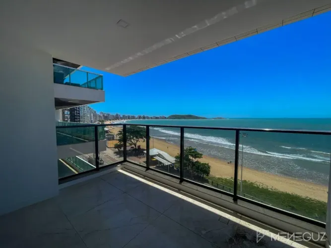 Imóveis à venda em Guarapari Praia do Morro, apartamento de 3 quartos de frente total para
