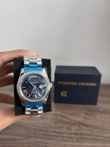 Relógio Automático Pagani Design PD-1752 Fundo Azul escuro 36mm