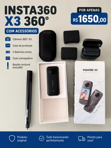 Insta 360° x3 usada