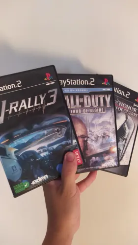 V-Rally 3, Call of Duty e Medal of Honor PS2 Original Mídia Física Europeus
