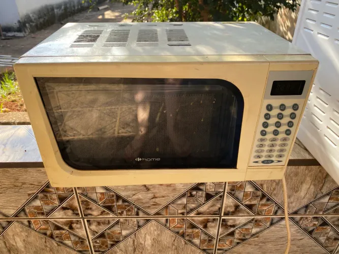 Microondas com defeito