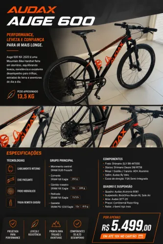 BICICLETA AUDAX AUGE 600