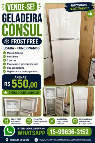 Geladeira Consul frost free