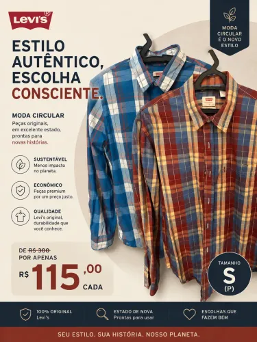 Camisa Levis - original - tamanho P