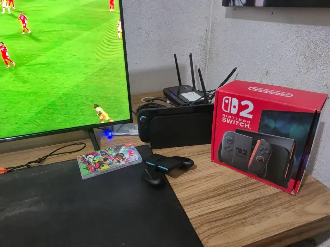 Nintendo switch 2 + tv 43 4k troco